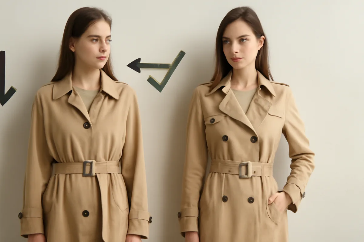 Come scegliere il trench leggero ideale? Evita questo errore sul taglio che limita la silhouette