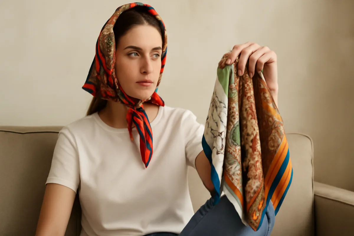 Guida alla scelta del foulard stampato: tocchi di stile che trasformano anche il look più semplice