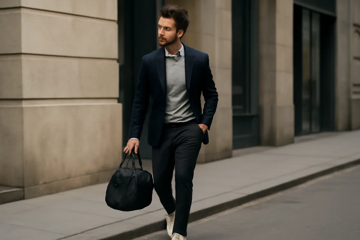 Look sportivo uomo elegante: l’accostamento che migliora vestibilità e appeal