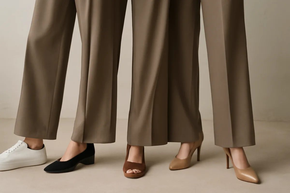 Quali scarpe scegliere con pantaloni a palazzo? Abbinamenti che valorizzano le gambe