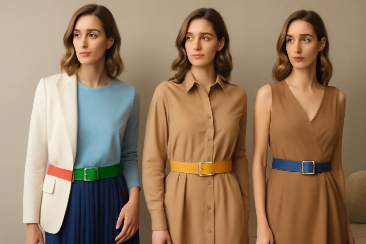 Come abbinare le cinture colorate? Soluzioni inaspettate per ravvivare il guardaroba con eleganza