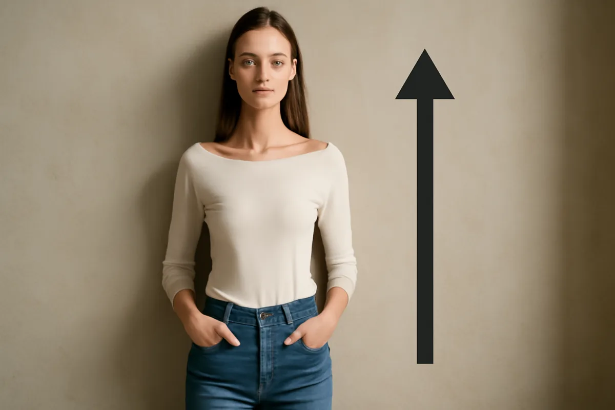 Come evitare errori con una maglia a collo barca? Il riferimento visivo che allunga la figura