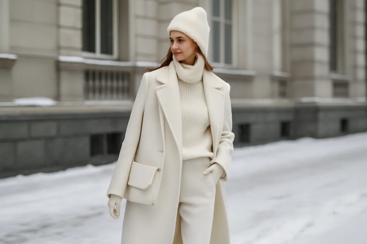 Total white in inverno: segreti per un look elegante e mai banale