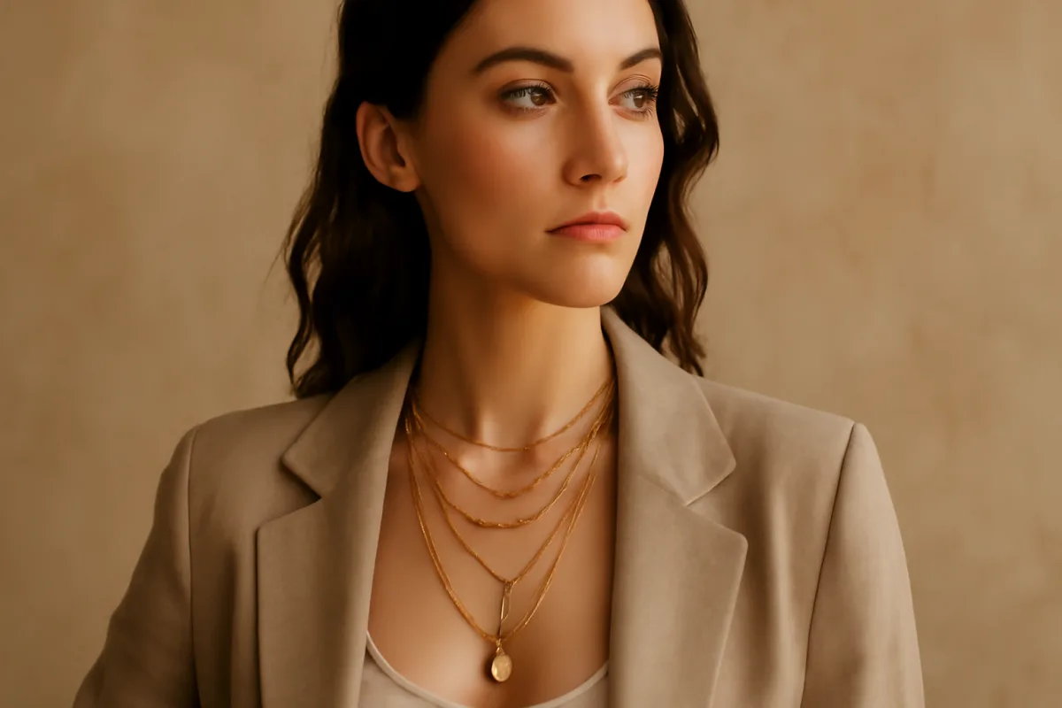 Collane multistrato: come abbinarle per non appesantire il décolleté secondo gli stylist moderni