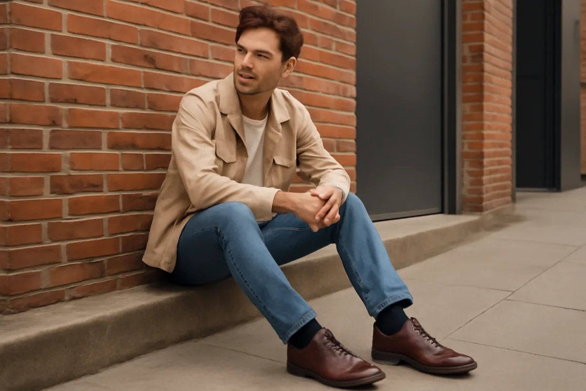 Scarpe stringate su look casual: la combinazione meno scontata che conquista chi ama distinguersi