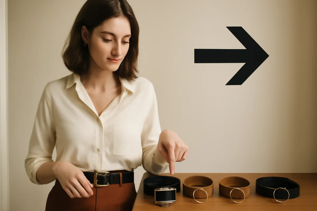Come scegliere la cintura perfetta per ogni outfit? Regola pratica che valorizza la figura